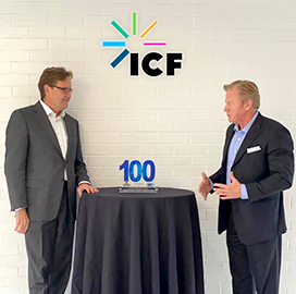 ICF CEO John Wasson and Executive Mosaic CEO Jim Garrettson