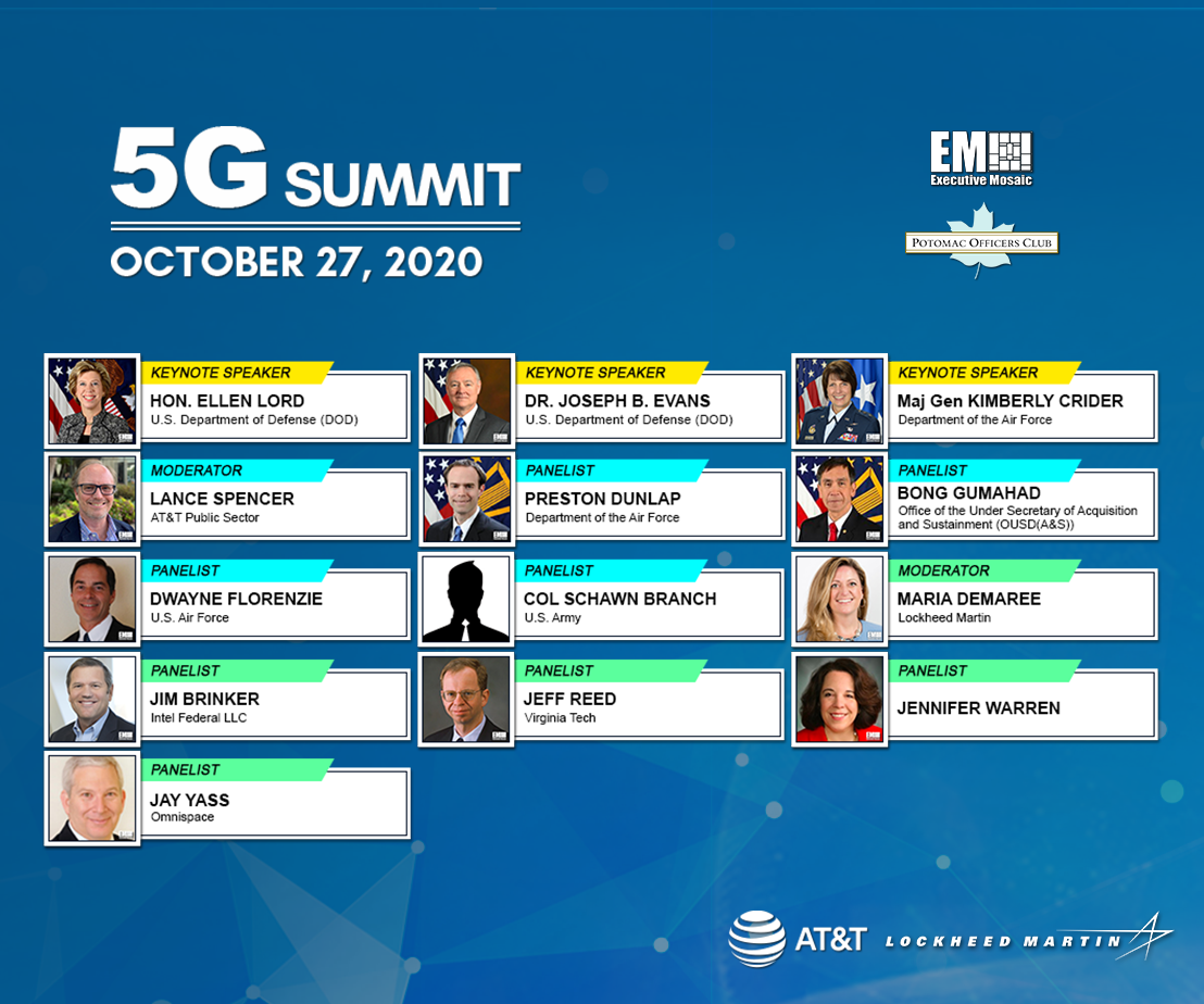 Potomac Officers Club to Feature “The DoD Journey to 5G: Where We Are, Where Do We Need to Be, and What’s Next” Panel During 5G Summit