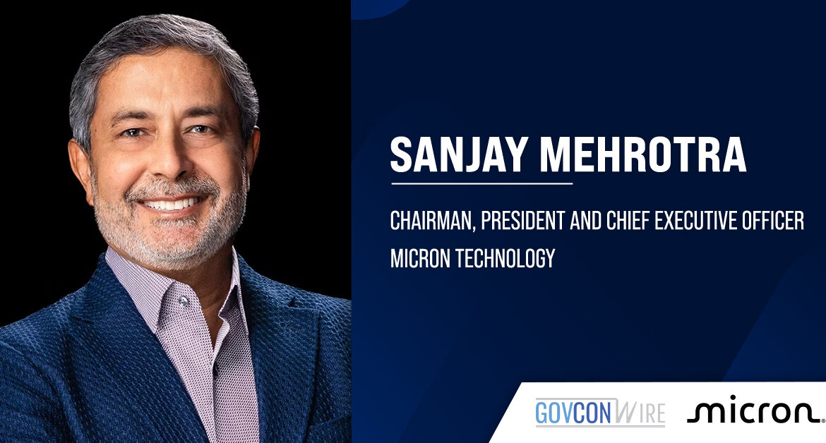 Headshot of Sanjay Mehrotra, chairman, president and CEO of Micron Technology