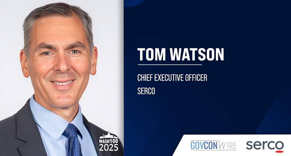 Headshot of Serco CEO Tom Watson