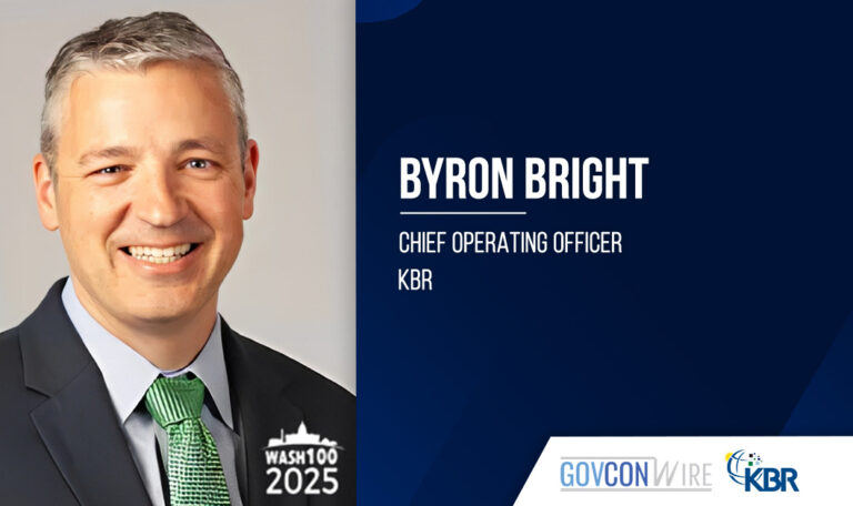 KBR announced the resignation of Byron Bright as COO
