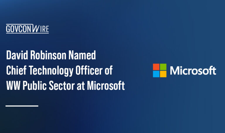 David Robinson was elevated to chief technology officer of WW public sector at Microsoft