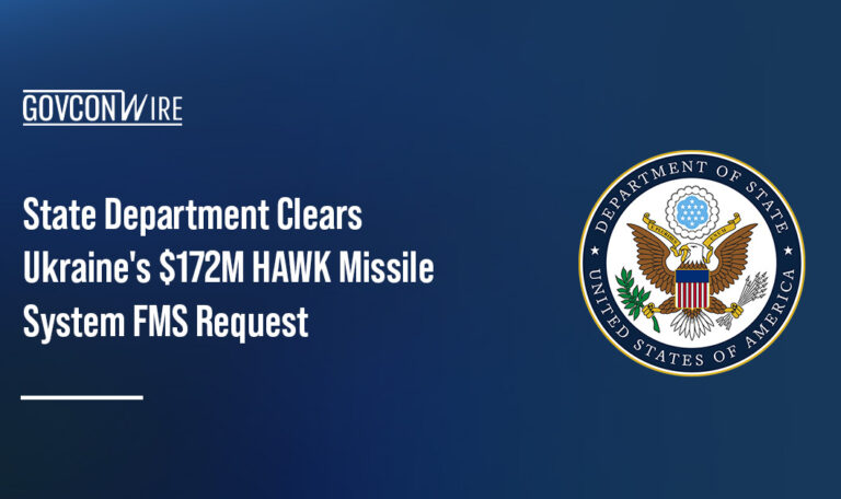 Department of State seal. The State Department approved Ukraine's FMS request for HAWK missile system sustainment.