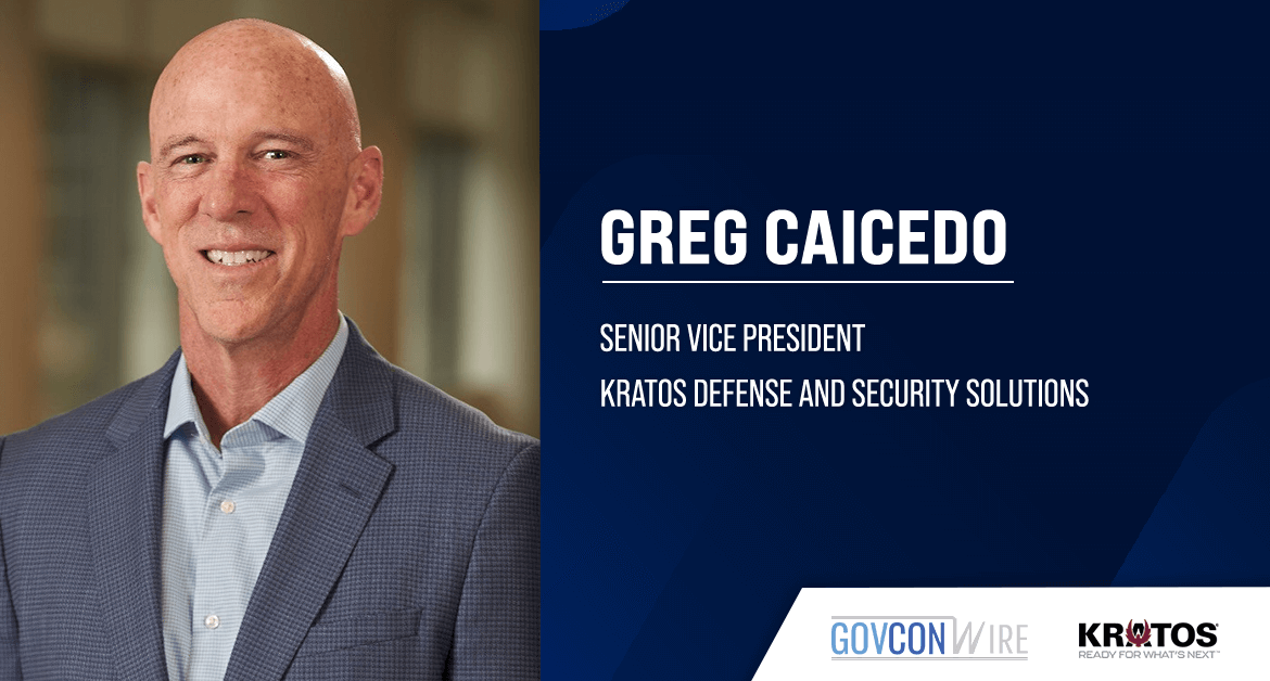 Kratos Defense and Security Solutions has appointed industry veteran Greg Caicedo as senior vice president
