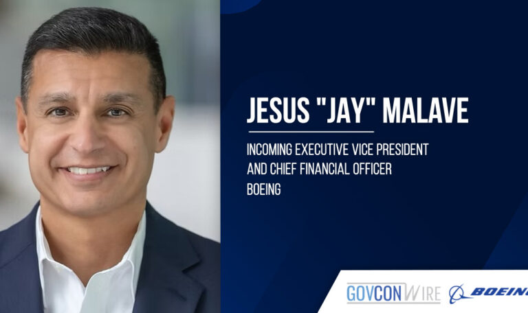 Boeing appoints Jesus "Jay" Malave as new CFO, effective Aug. 15.