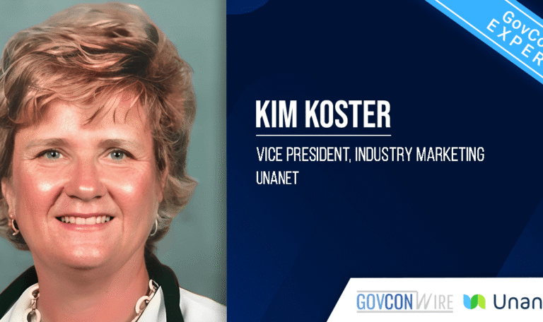 Kim Koster, VP of industry marketing at Unanet. Koster has thoughts on how AI can benefit GovCons.
