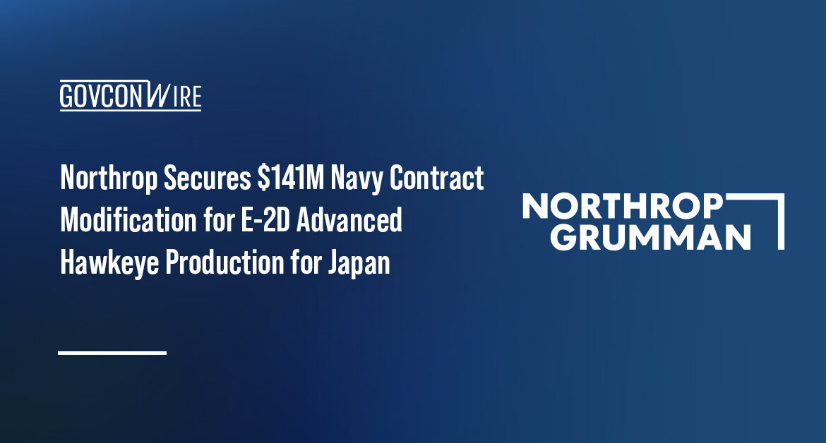 Northrop Grumman logo. The US Navy awards $140.8 million modification to Northrop for E-2D Advanced Hawkeye aircraft.