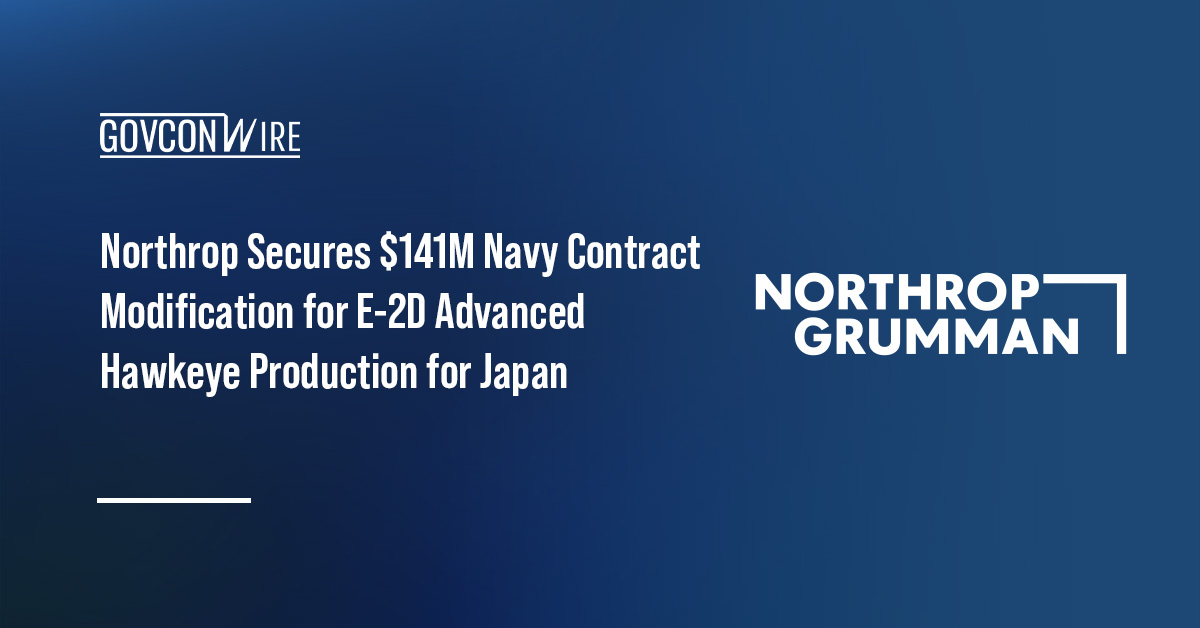 Northrop Secures $141M Navy Contract Modification for E-2D Advanced Hawkeye Production for Japan