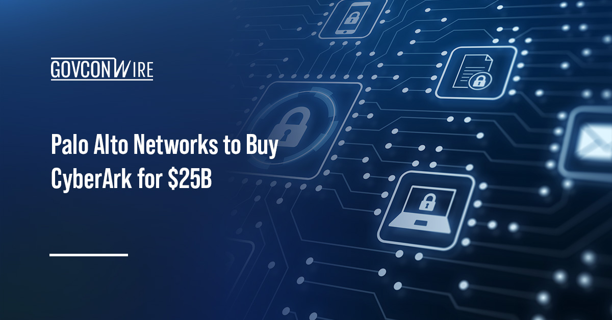 Digital lock and key icon symbolizing cybersecurity. Palo Alto Networks agreed to buy CyberArk.