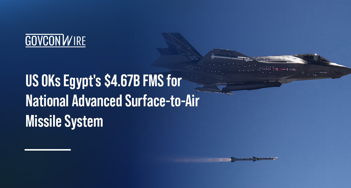 AMRAAM-ER missile launch. RTX will provide Egypt with radar systems and missiles
