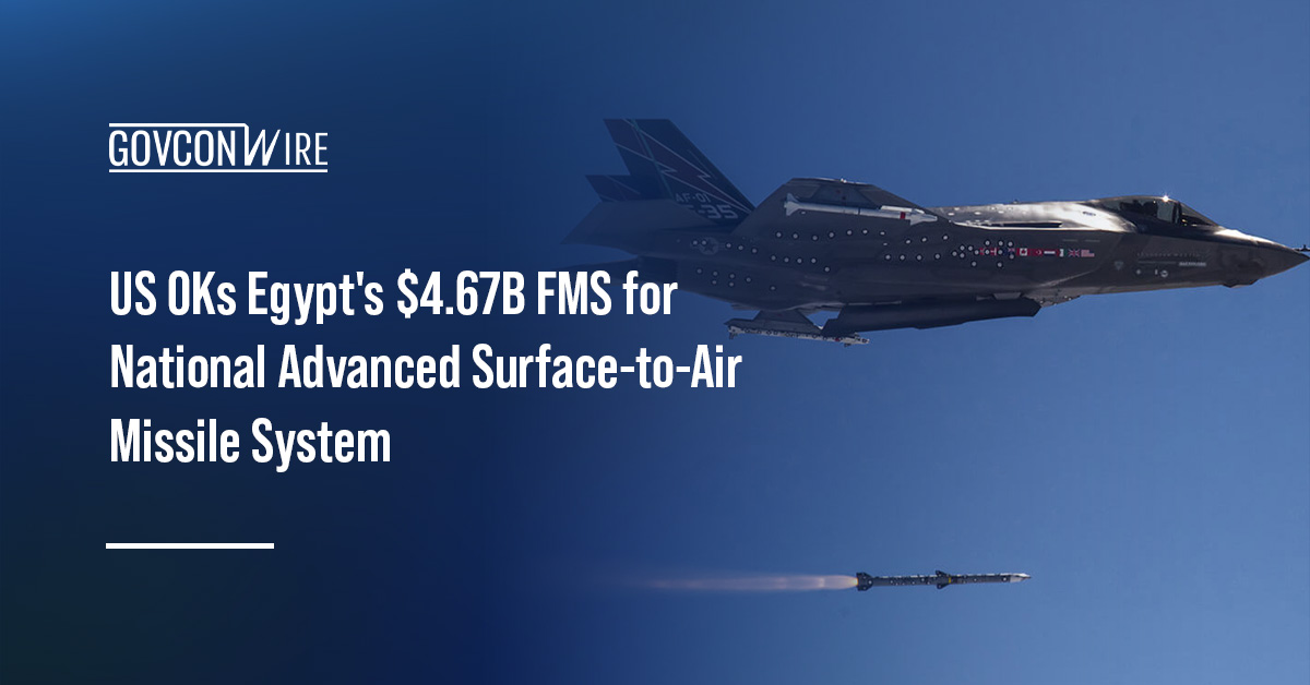 AMRAAM-ER missile launch. RTX will provide Egypt with radar systems and missiles