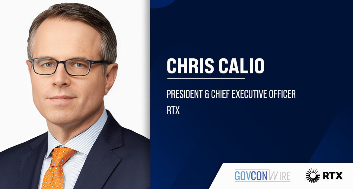 RTX CEO Chris Calio. RTX reported $21.6 billion in sales and a nine percent growth during the second quarter of 2025.