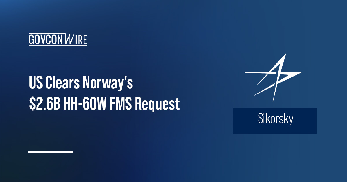 US approves Norway's request to buy HH-60W aircraft.