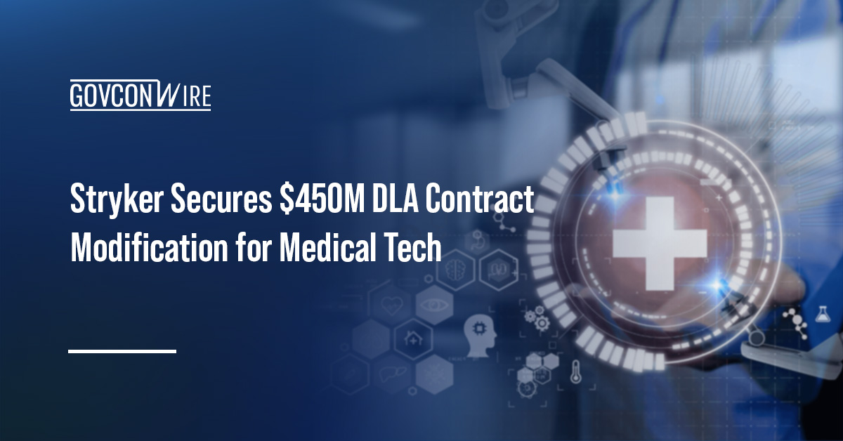Stryker Secures $450M DLA Contract Modification for Medical Tech