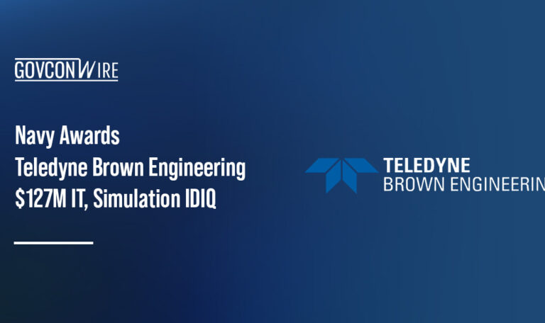 Teledyne Brown Engineering logo. The Teledyne subsidiary secured a $127M IT and simulation support contract from the US Navy.