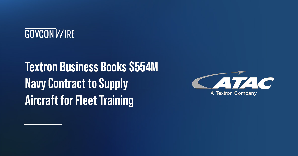 ATAC logo. A Textron subsidiary received a Navy contract to supply aircraft for training operations.