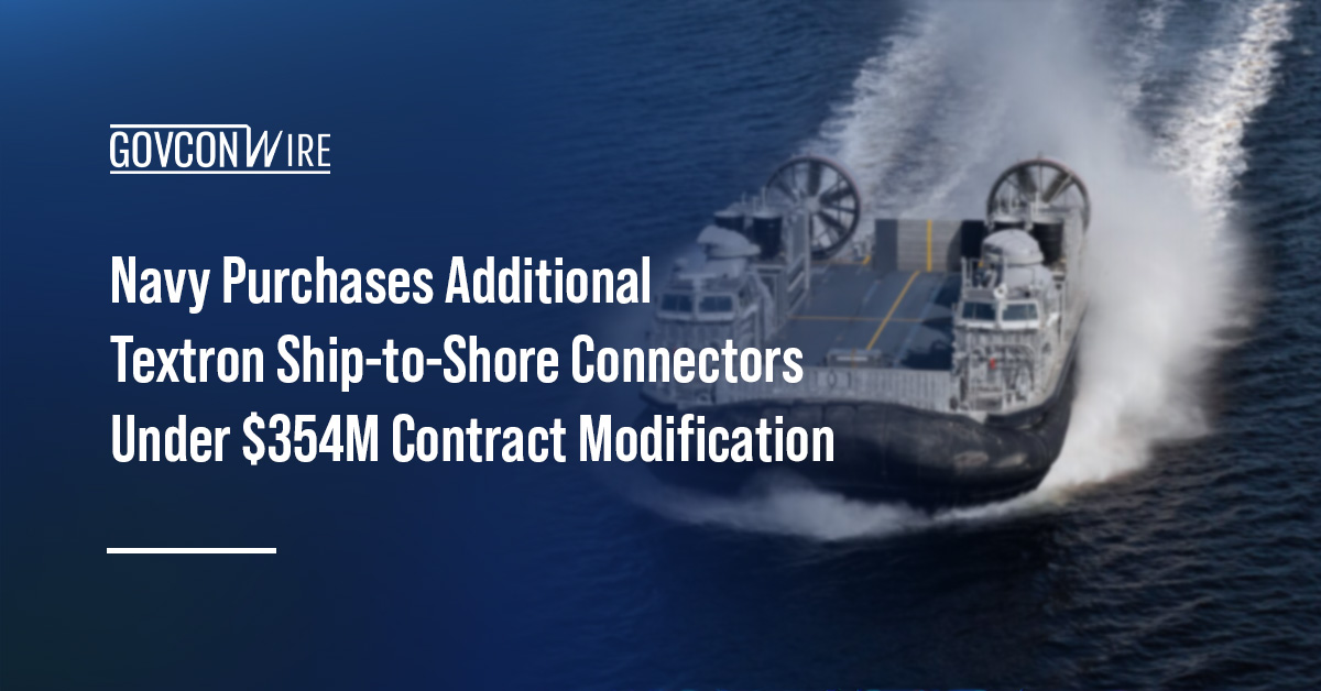 Navy Purchases Additional Textron Ship-to-Shore Connectors Under $354M Contract Modification