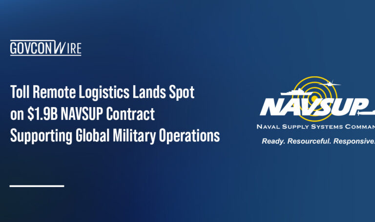 Naval Supply Systems Command logo. NAVSUP awards Toll Remote Logistics a spot on a $1.9 billion military logistics contract.