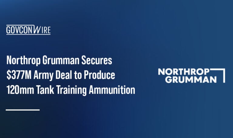 Northrop Grumman won a new contract from the U.S. Army