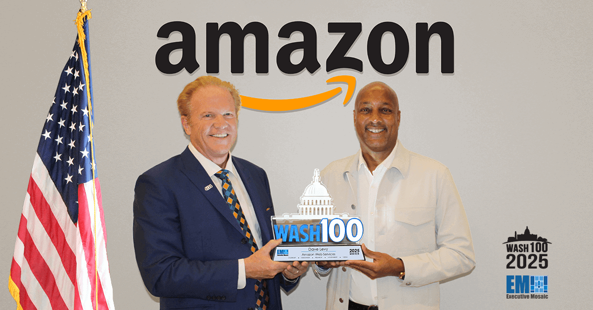 David Levy, vice president for the worldwide public sector at Amazon Web Services. Levy is a six-time Wash100 winner