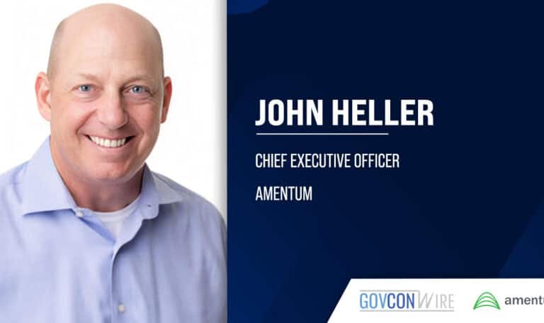 Amentum CEO John Heller. Amentum reported $3.6 billion in fiscal 2025 third quarter revenues, up 2 percent year-over-year.