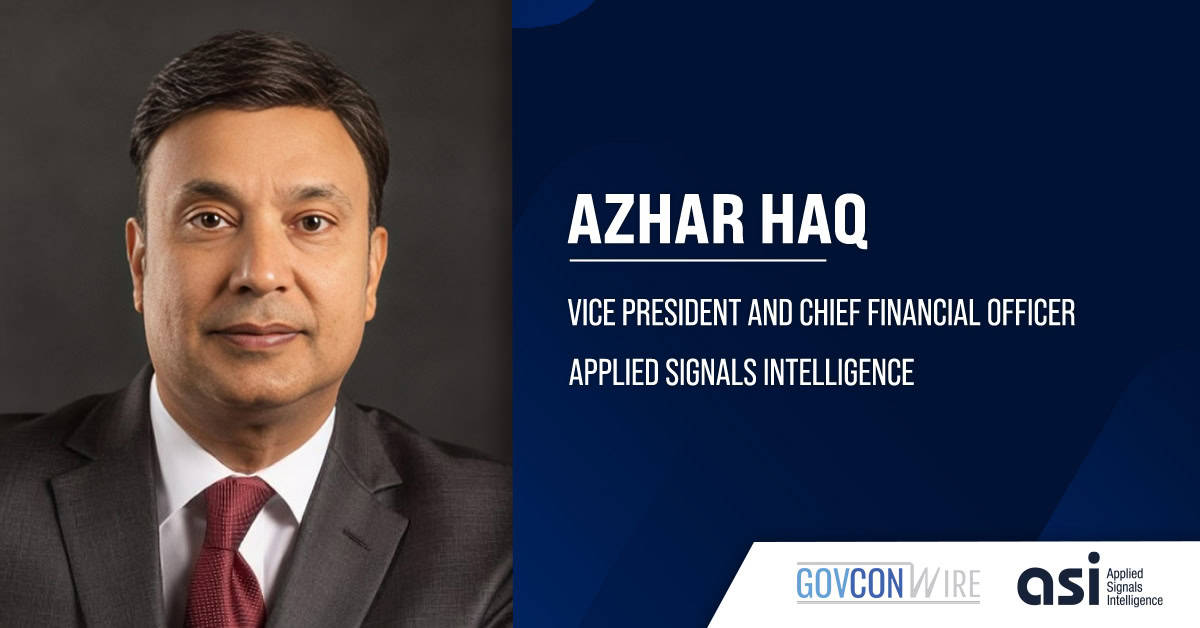 Applied Signals Intelligence Appoints Azhar Haq as VP, CFO