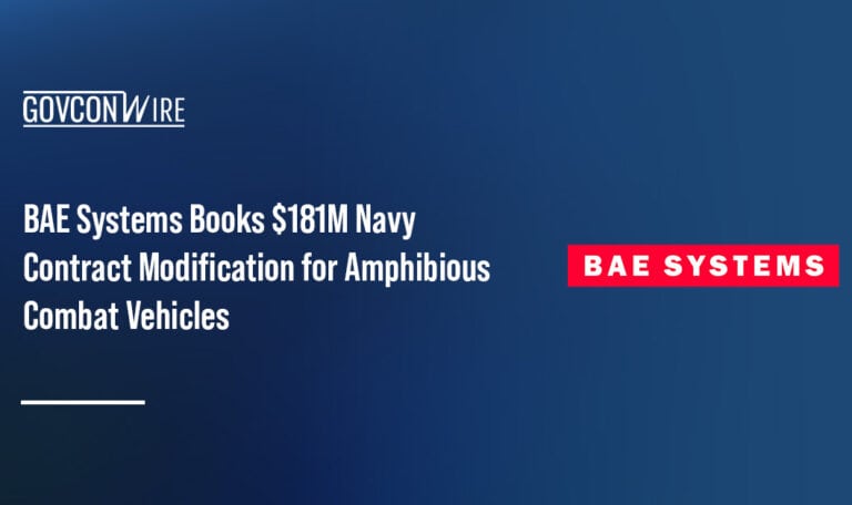 BAE Systems logo. BAE Systems booked a modification to a previously awarded U.S. Navy contract.