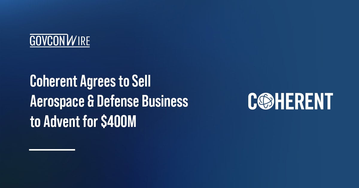 Coherent logo. Coherent has agreed Sell its Aerospace and Defense unit to Advent.