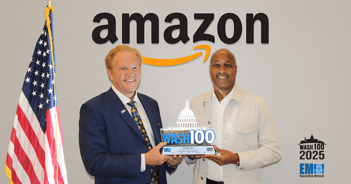 David Levy, vice president for the worldwide public sector at Amazon Web Services. Levy is a six-time Wash100 winner