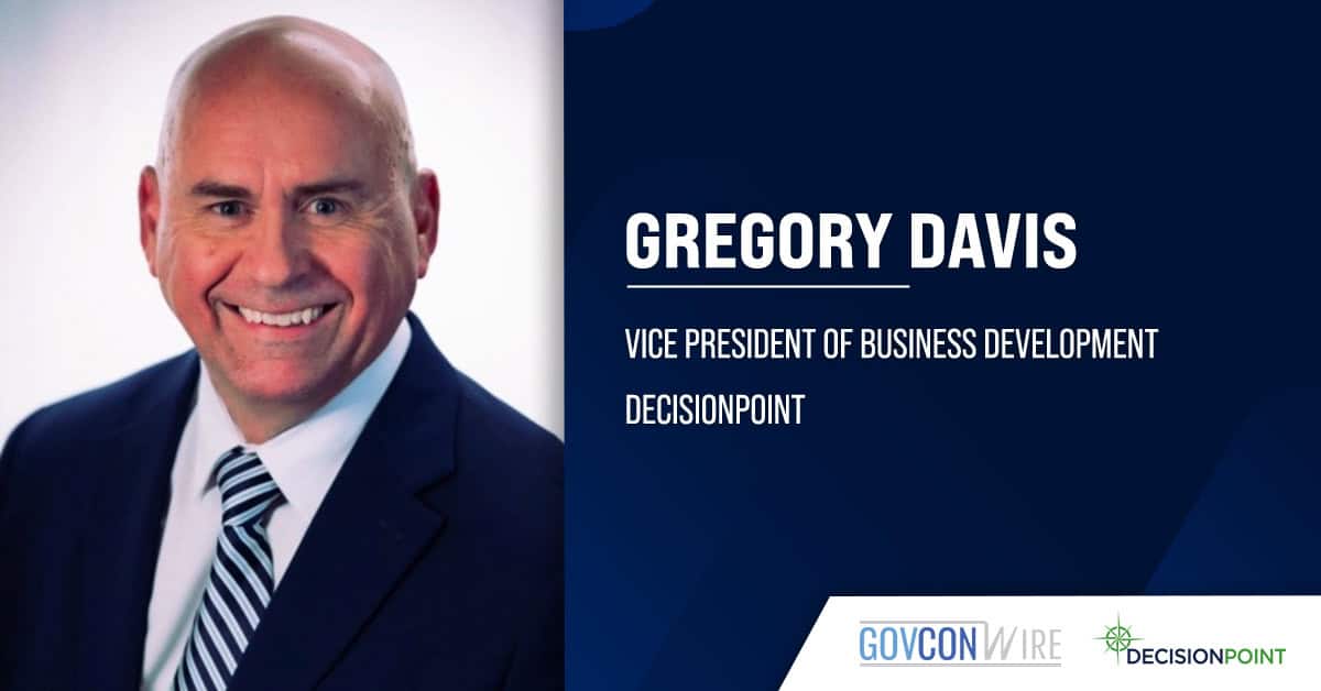 DecisionPoint VP Gregory Davis. Gregory Davis has been appointed vice president of business development at DecisionPoint.