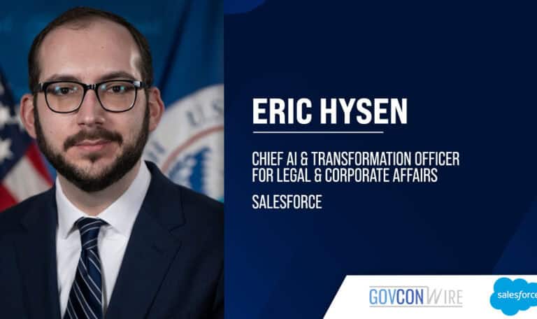 Salesforce Chief AI and Transformation Officer Eric Hysen. Hysen will put AI capabilities to work in his new role.