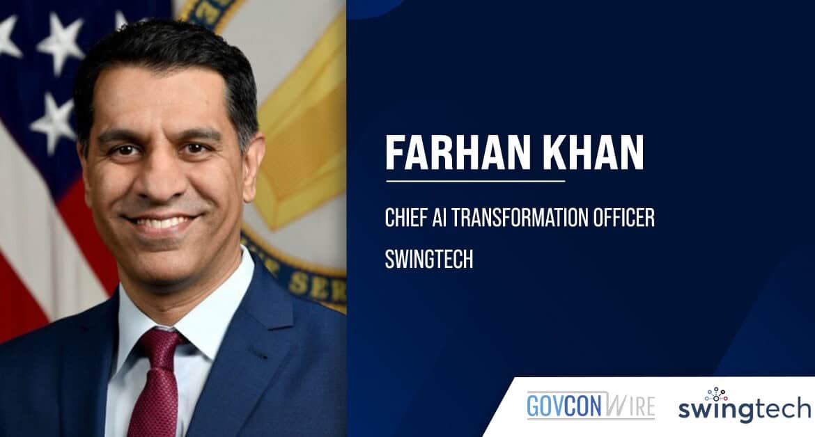 Swingtech CAITO Farhan Khan. Farhan Khan has been appointed chief AI transformation officer at Swingtech.