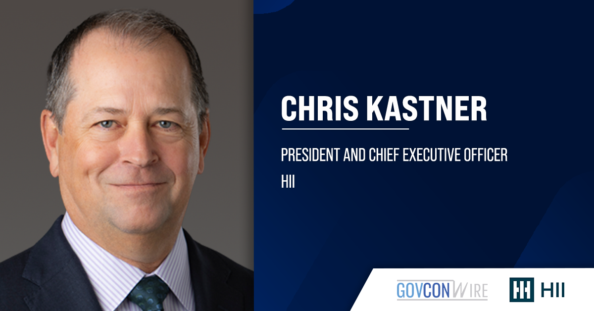 HII CEO Chris Kastner. HII reported an increase of 3.5 percent for the second quarter of fiscal 2025.