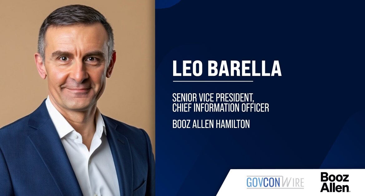 Booz Allen Hamilton SVP and CIO Leo Barella.  Barella is a healthcare technology leader