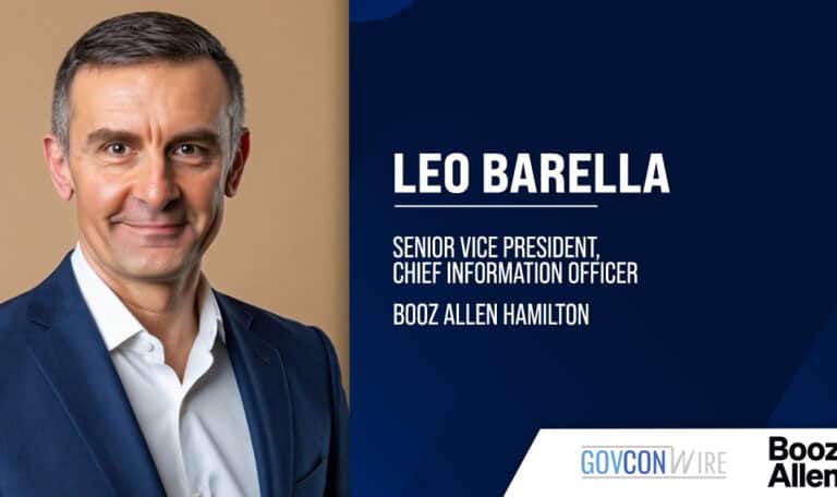 Booz Allen Hamilton SVP and CIO Leo Barella.  Barella is a healthcare technology leader