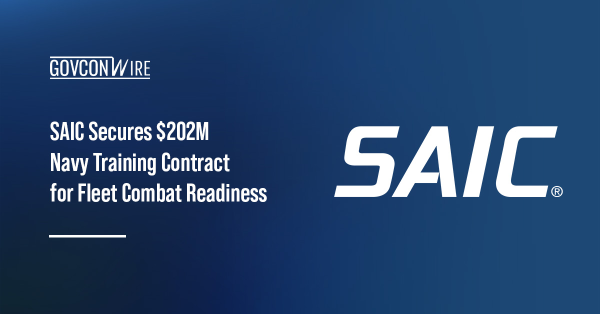 SAIC logo. The US Navy awarded SAIC $202 million contract to provide training solutions.