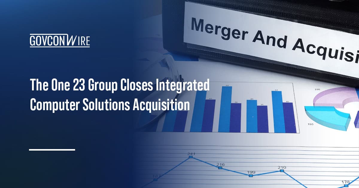 Rendering of M&A activity. The One 23 Group has acquired Integrated Computer Solutions Acquisition.