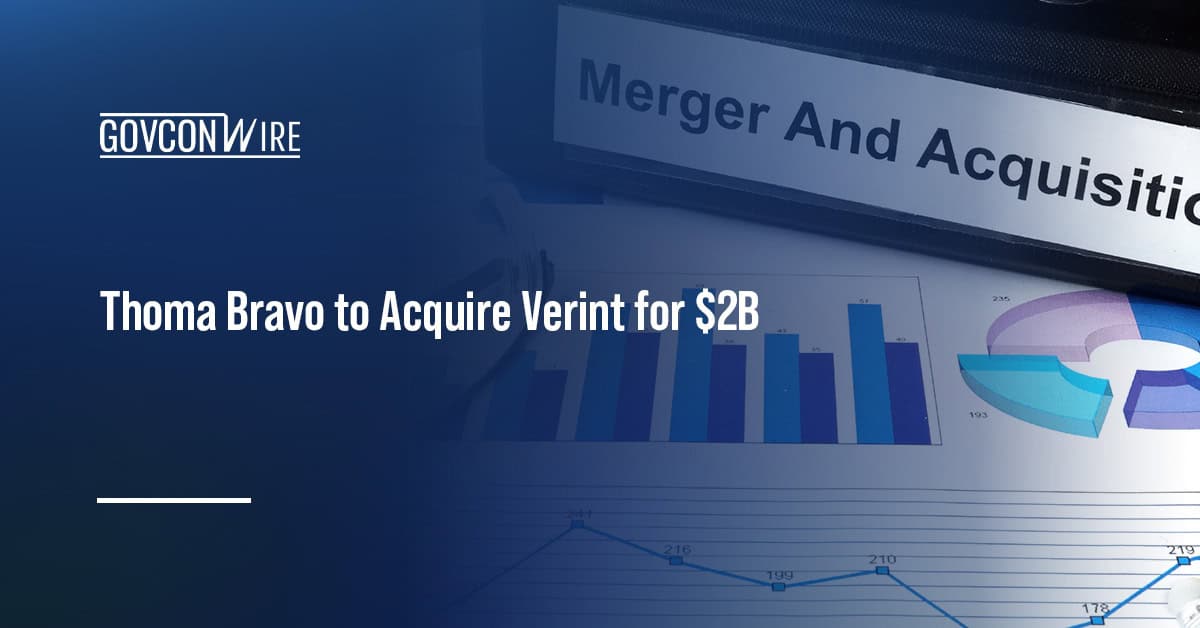 Graphs and charts representing mergers and acquisitions. Thoma Bravo agreed to buy CX automation company Verint.