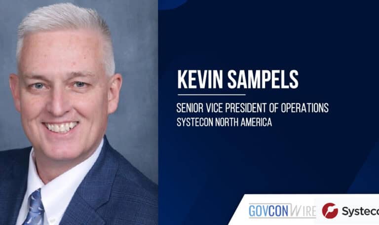 Kevin Sampels. The retired U.S. Air Force colonel joined Systecon North America as senior vice president of operations.