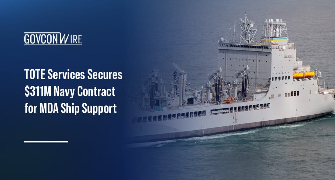 TOTE Services to support USNS Earl Warren naval operations