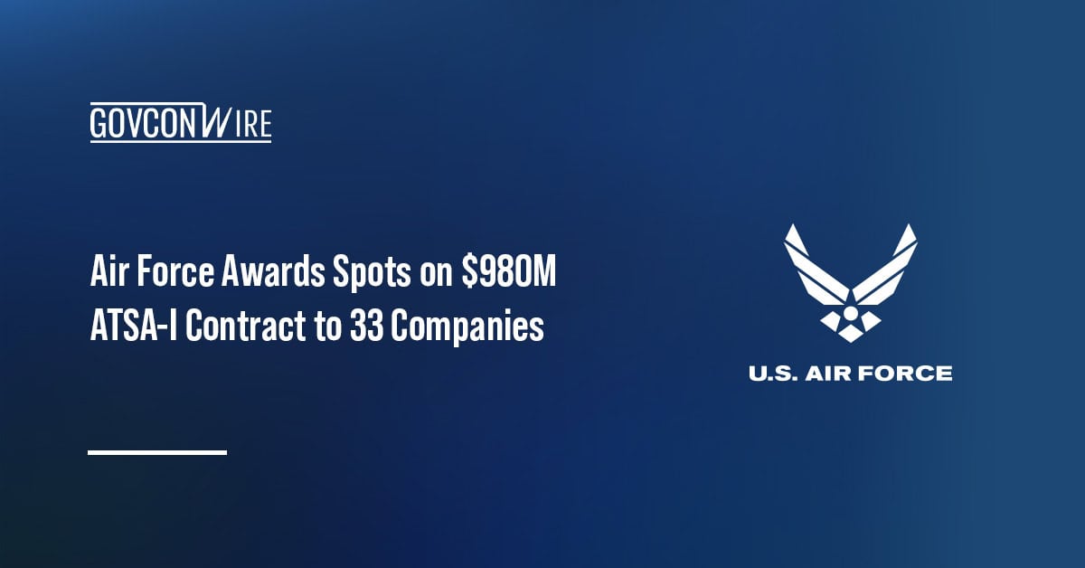 Air Force logo. The U.S. Air Force has provided an update about its ATSA-I contract
