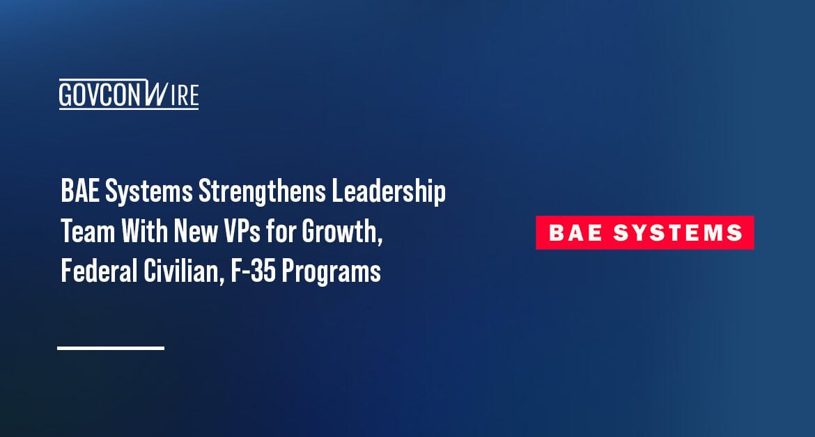 BAE Systems logo. BAE Systems appoints Joanna Davenport, Chris Schwalm and Amber Dolan as vice presidents.
