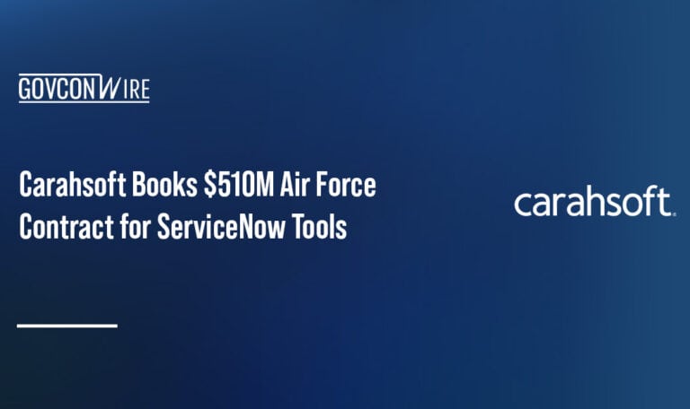 Carahsoft logo. The Department of the Air Force awarded the company a potential $510 million contract for ServiceNow tools