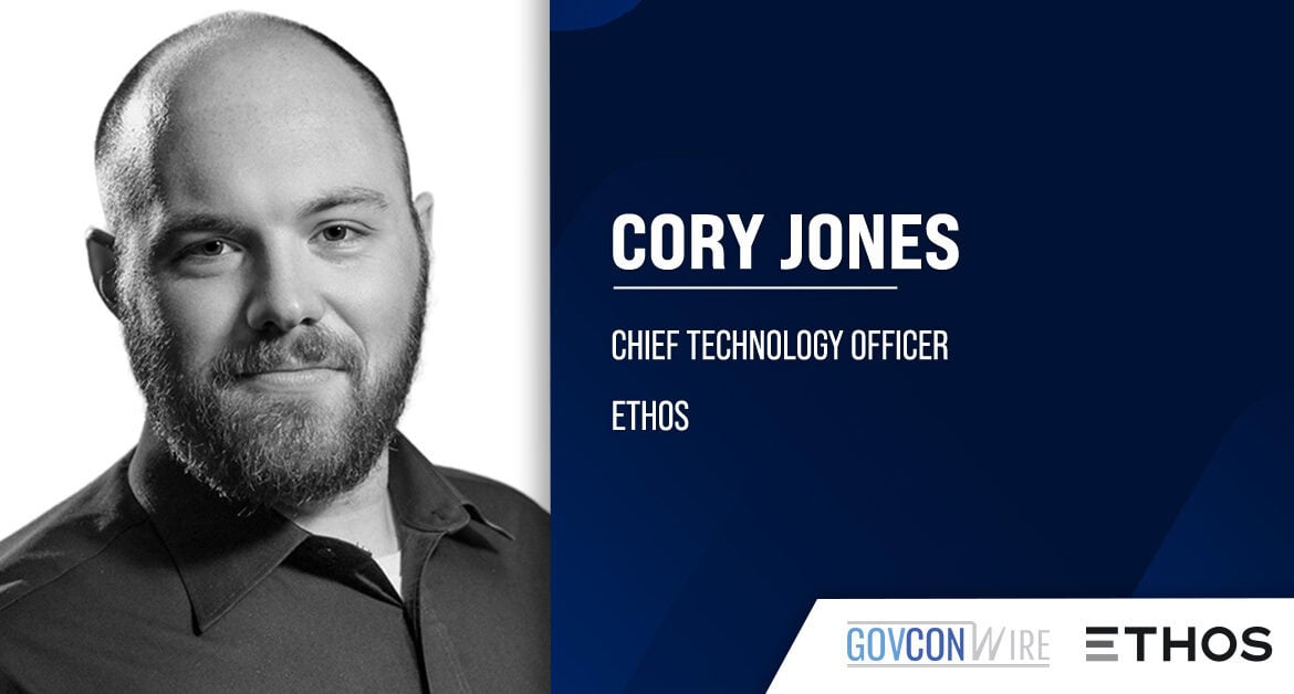 Cory Jones. The newly appointed CTO of Ethos will oversee the company’s technical strategy and product development efforts.