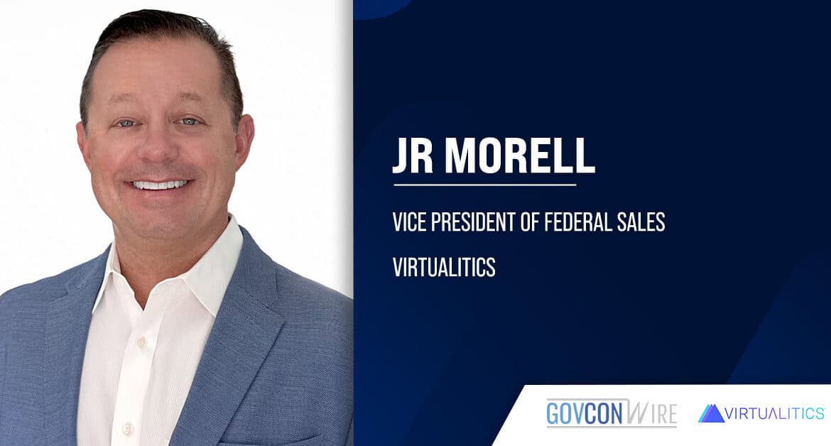 Virtualitics VP JR Morell. JR Morell has been named vice president of federal sales at Virtualitics.