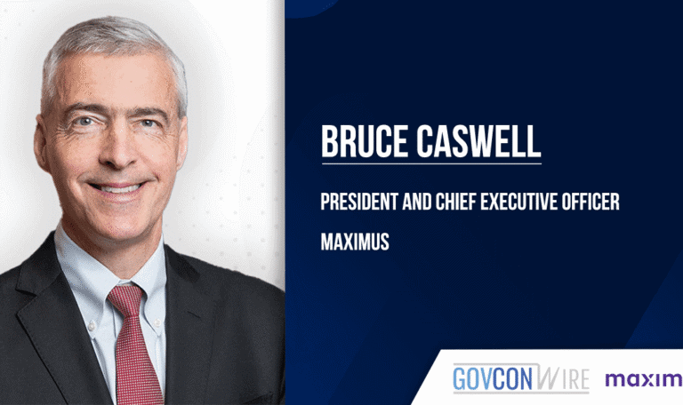 Maximus CEO Bruce Caswell. Maximus celebrated its 50th anniversary with the traditional ringing of the Closing Bell at NYSE.