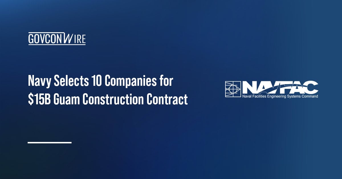 NAVFAC Pacific logo. Ten companies were awarded a $15 billion construction contract from NAVFAC Pacific.