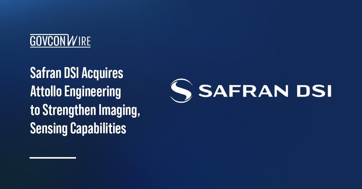 Safran DSI logo. Safran DSI acquired Attollo Engineering, an imaging and laser sensing solutions provider.