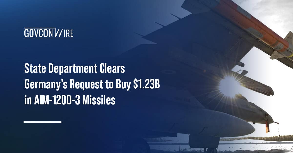 The AIM-120D-3 Advanced Medium Range Air-to-Air Missile. Germany has requested to purchase AMRAAMs