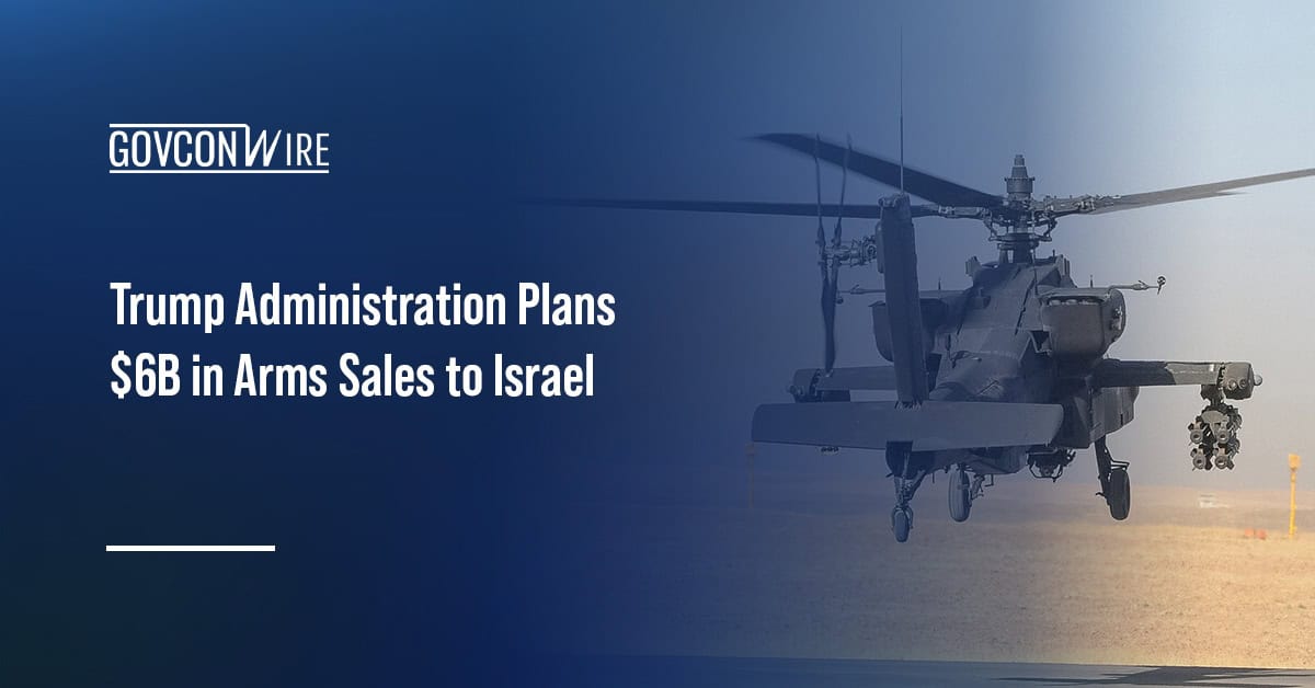 AH-64 Apache helicopter. The White House is seeking congressional approval to sell nearly $6 billion in arms to Israel.